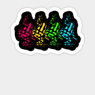 Dendrobates frogs rainbow Sticker